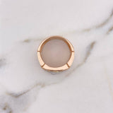 Anillo Cinturon Rostro De Cristo 10gr / T10 1/4 / Circones Blancos Dos Oros Blanco Rosa 18K $