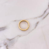 Anillo Argolla Tornillo 6.25gr / T7 1/4 / Circones Blancos Oro Amarillo 18K #