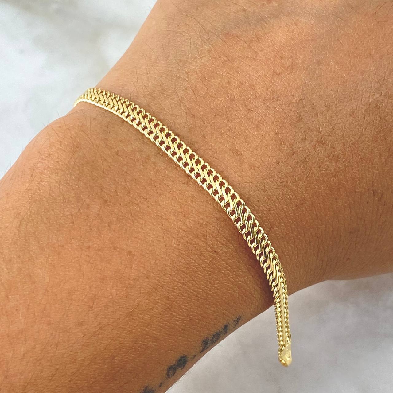 Pulso Sedusa 2.6gr / 19cm / 4.6mm Oro Amarillo +3 18K ©
