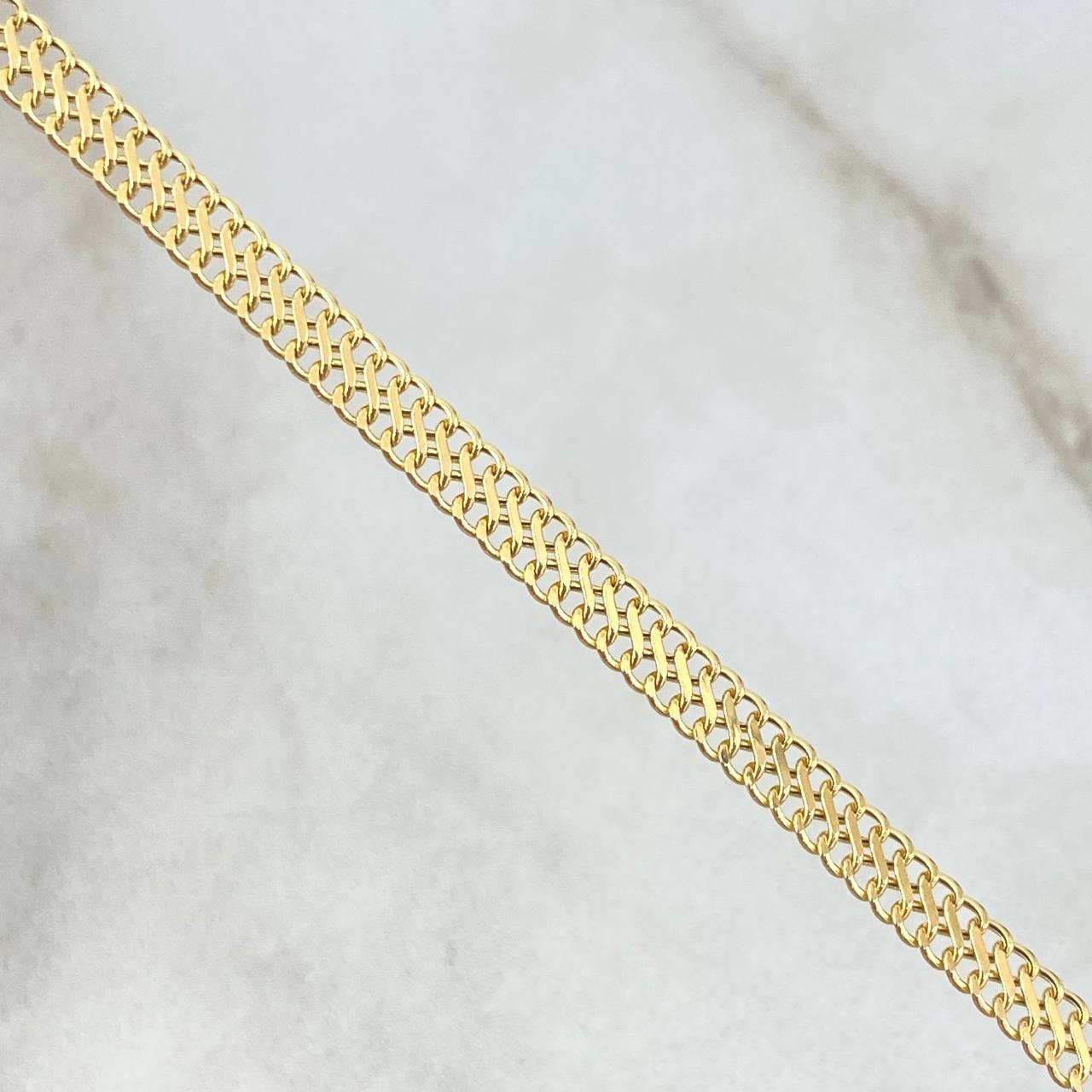 Pulso Sedusa 1.7gr / 20cm / 3mm Oro Amarillo +3 18K *