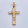 Dije Cruz Rosario Guadalupe 10gr / 5.8cm / Circones Blancos Oro Amarillo 18K $