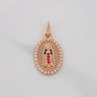 Dije Medalla Virgen Guadalupe 1.6g / 2.5cm Oro Rosa 18K