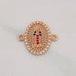Herraje Virgen Guadalupe 1.5g / 1.7cm Oro Rosa 18K