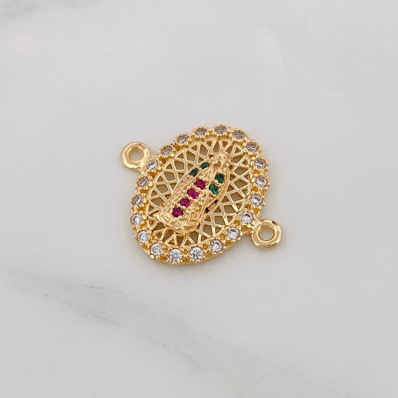Herraje Virgen Guadalupe 1.9g / 1cm Oro Amarillo 18K