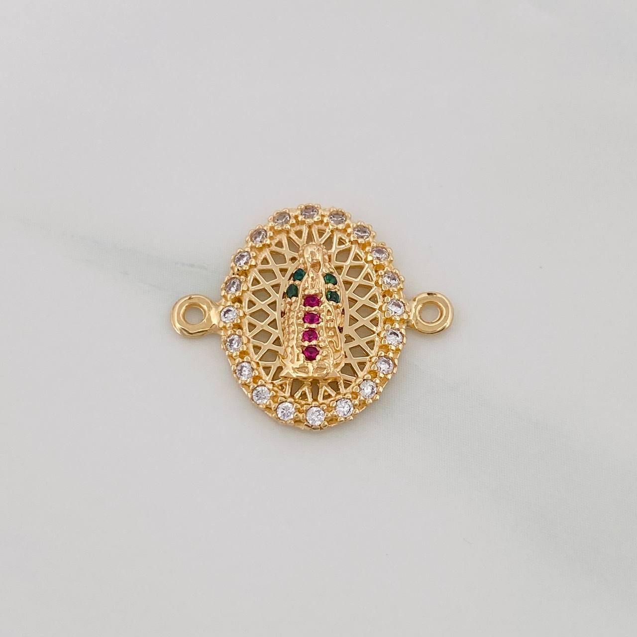 Herraje Virgen Guadalupe 1.9g / 1cm Oro Amarillo 18K