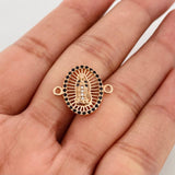 Herraje Virgen Guadalupe 1.45g / 1.7cm Oro Rosa 18K