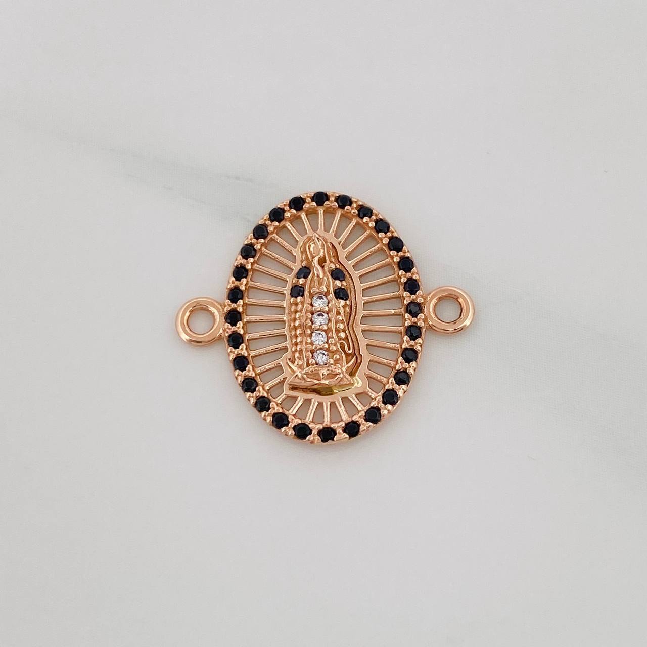 Herraje Virgen Guadalupe 1.45g / 1.7cm Oro Rosa 18K