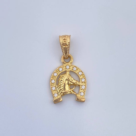 Dije Herradura De Caballo 1.1gr / 2.9cm-Oro Amarillo 18K &
