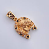 Dije Herradura De Caballo 4.65gr / 2.7cm-Oro Rosa 18K &