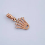 Dije Corona RX 1.1gr / 2.1cm-Oro Rosa 18K &