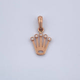 Dije Corona RX 1.1gr / 2.1cm-Oro Rosa 18K &