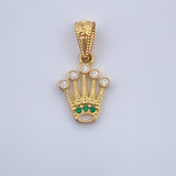 Dije Corona RX 0.7gr / 1.8cm-Oro Amarillo 18K &