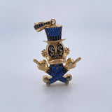 Dije Pato Sombrero 11.6gr / 4.7cm-Oro Amarillo 18K &