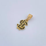 Dije Signo Peso 0.65gr / 1.8cm-Oro Amarillo 18K &