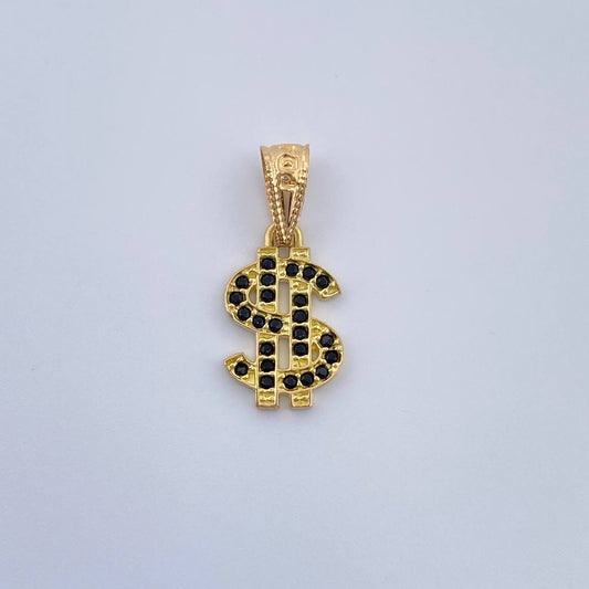 Dije Signo Peso 0.65gr / 1.8cm-Oro Amarillo 18K &