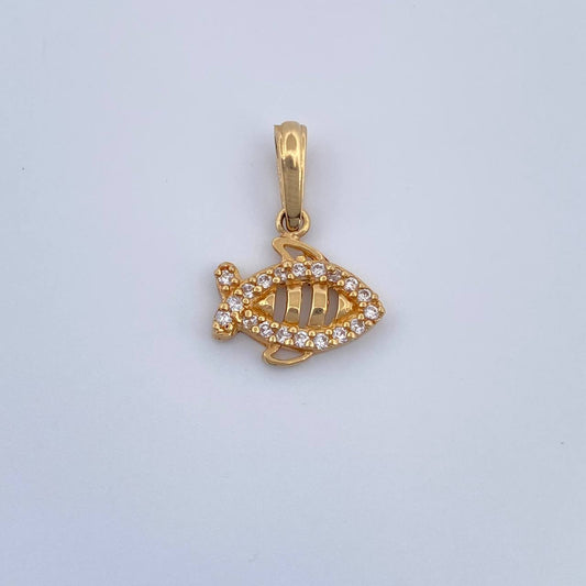 Dije Pez 1.2gr / 1.8cm-Oro Amarillo 18K &