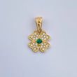 Dije Flor 0.8gr / 1.8cm-Oro Amarillo 18K &