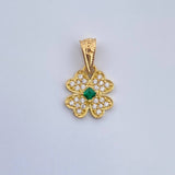 Dije Flor 0.8gr / 1.8cm-Oro Amarillo 18K &