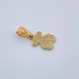 Dije Oso TS 0.6gr / 1.7cm-Oro Amarillo 18K &