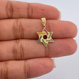 Dije Estrella De David 1.15gr / 2.3cm-Oro Amarillo 18K &