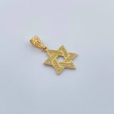 Dije Estrella De David 1.1gr / 2.3cm-Oro Amarillo 18K &