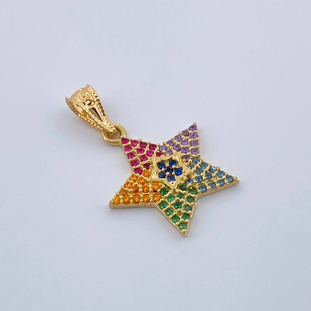 Dije Estrella 1.3gr / 2.2cm-Oro Amarillo 18K &