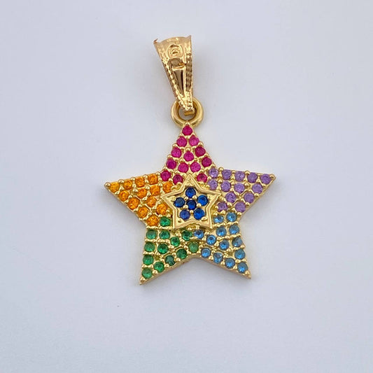 Dije Estrella 1.3gr / 2.2cm-Oro Amarillo 18K &