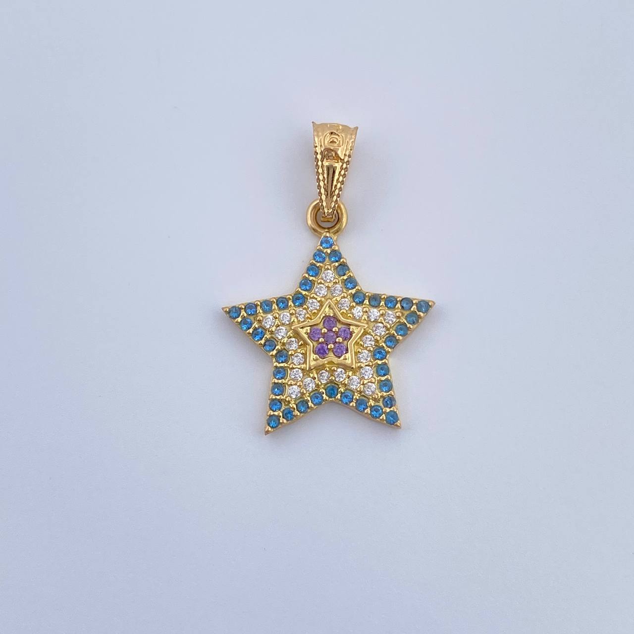 Dije Estrella 1.3gr / 2.2cm-Oro Amarillo 18K &