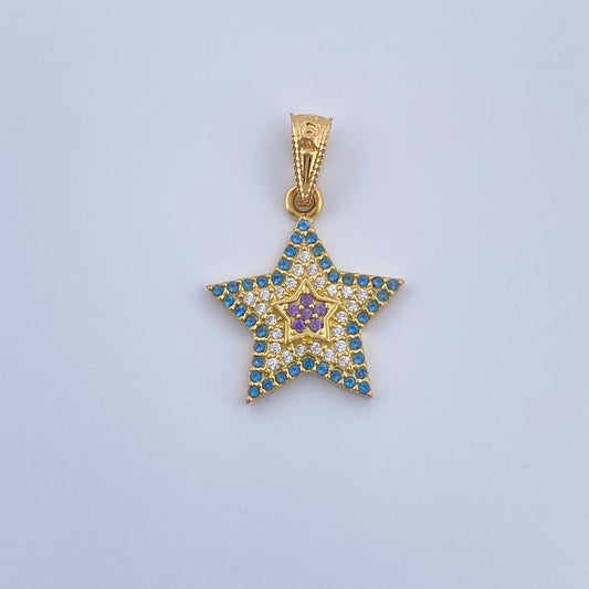 Dije Estrella 1.3gr / 2.2cm-Oro Amarillo 18K &