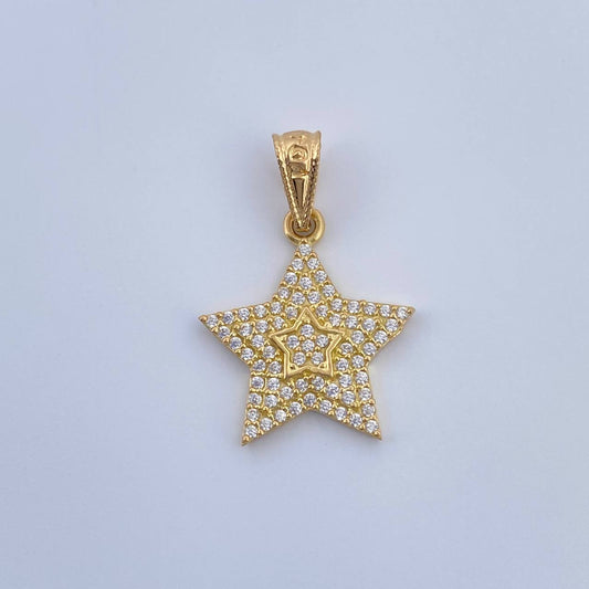 Dije Estrella 1.3gr / 2.2cm-Oro Amarillo 18K &