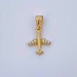 Dije Avion 0.55gr / 1.9cm-Oro Amarillo 18K &
