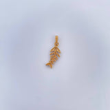 Dije Espinas De Pez 1.85gr / 2.7cm-Oro Amarillo 18K &
