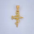 Dije Cruz Clavo 0.9gr / 2.4cm-Oro Amarillo 18K &