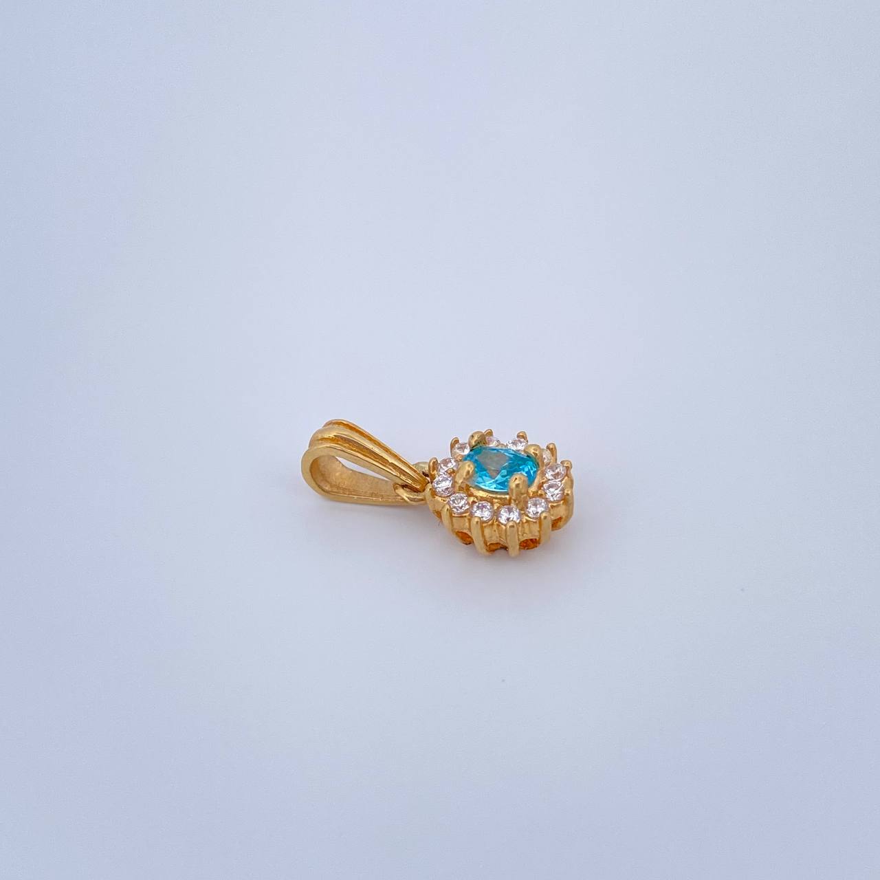 Dije Halo 1.2gr / 1.6cm-Oro Amarillo 18K &
