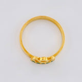 Anillo Corona Real Esmeraldas 25pts 3.85gr / T8 3/4 / Oro 18K