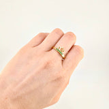 Anillo Corona Real Esmeraldas 25pts 3.85gr / T8 3/4 / Oro 18K