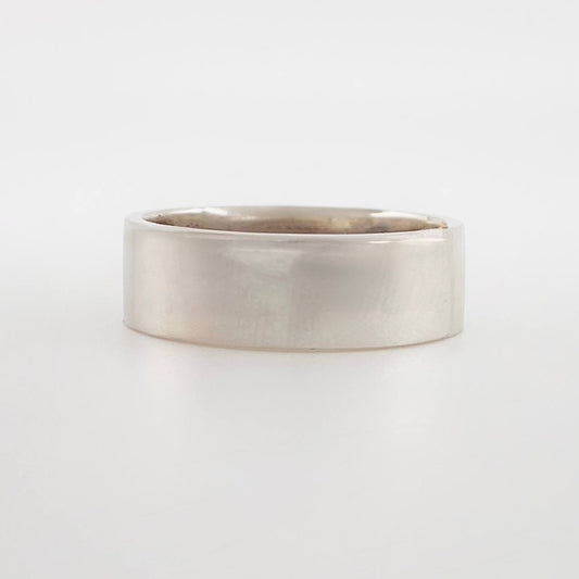 Anillo Argolla Lisa 8.4g / T11 1/4 Oro Blanco 18K