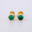 Topos Piedra Base Hexagonal 2gr / 6mm Esmeraldas 66Pts Oro Amarillo 18K (Joya)