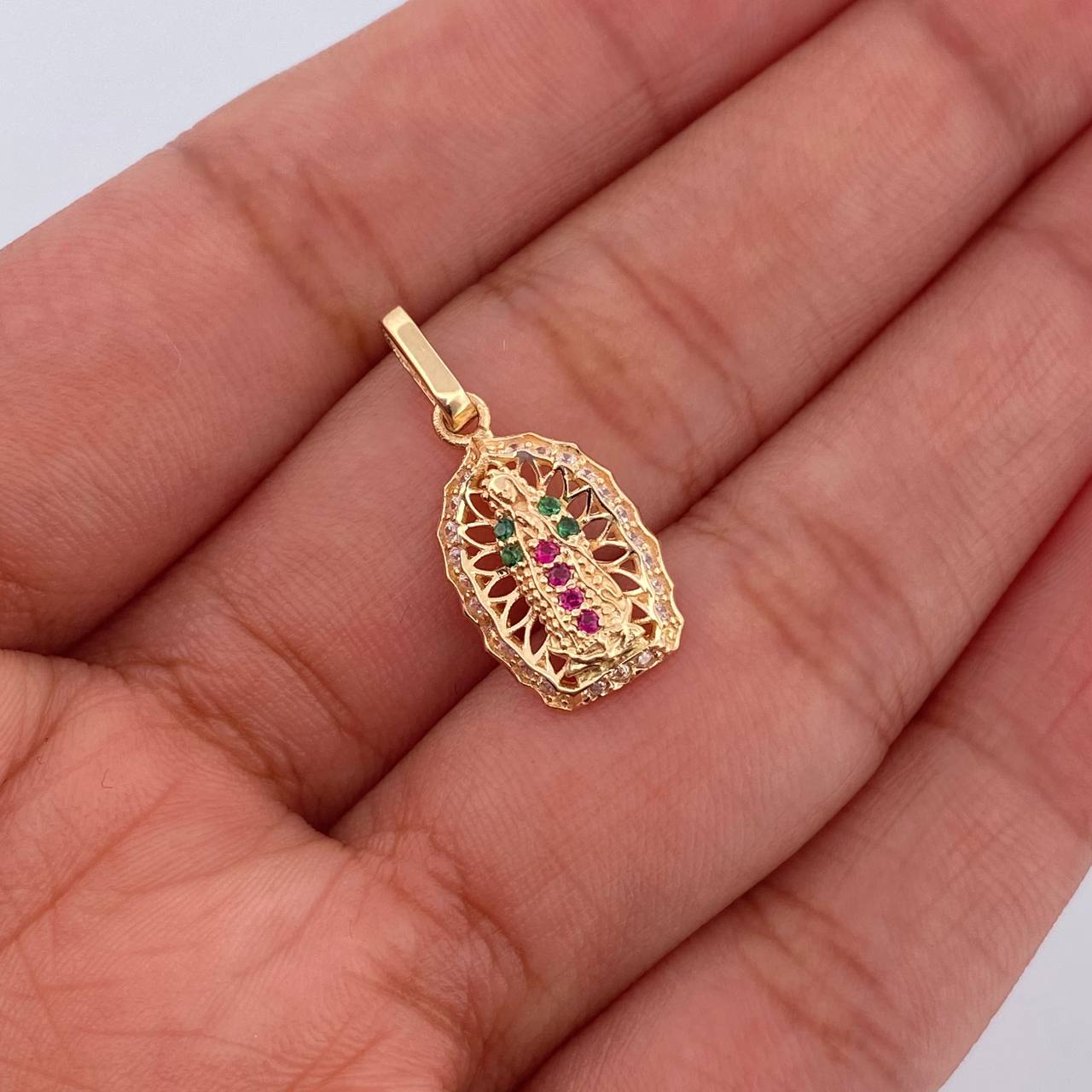 Dije Virgen De Guadalupe 1.35gr / 2cm / Oro Amarillo 18K %