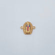 Herraje Virgen Guadalupe 1.15gr / 1.4cm / Circones Fucsias Azules Blancos Oro Amarillo 18K &