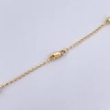 Rosario Virgen Milagrosa 10.05gr / 57cm / 4mm Bolas Diamantadas Oro Amarillo 18K &