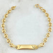 Pulso Bebé GC Placa Bordeada 1.85gr / 13cm / Oro 18K
