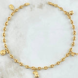 Tobillera GC Dijes 4.85gr / 24cm / Oro 18K ©