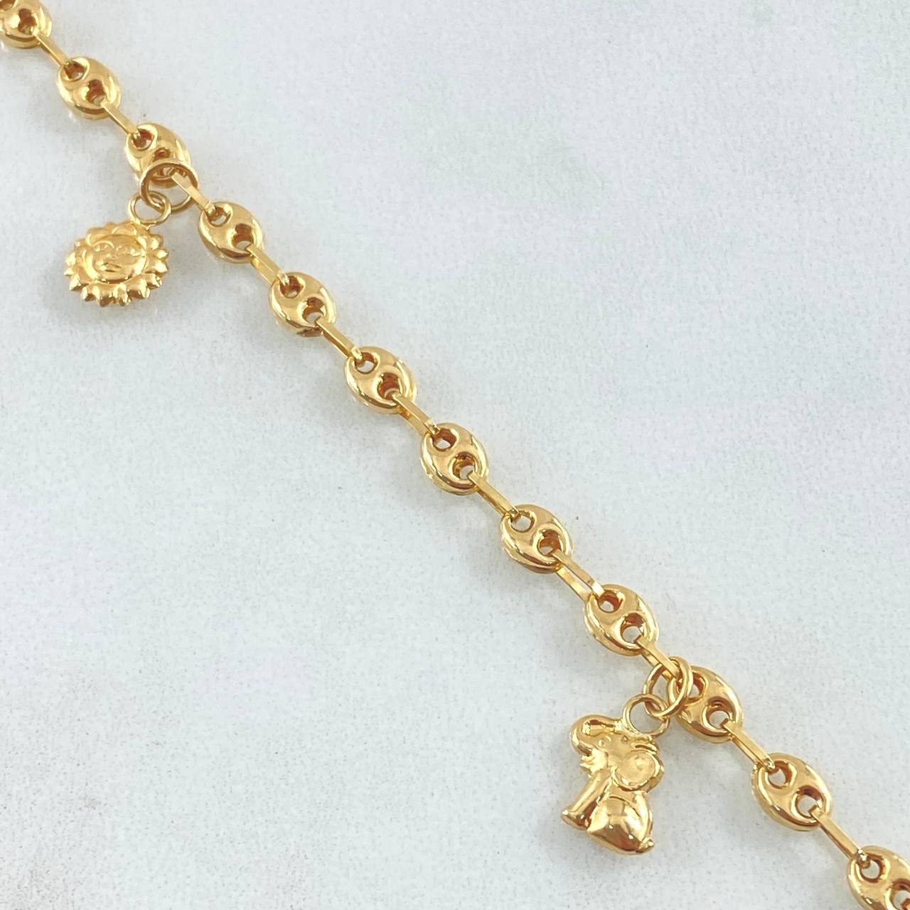 Tobillera GC Dijes 4.85gr / 24cm / Oro 18K ©