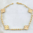 Pulso Militar Trebol 4.5gr / 19cm / Oro 18K ©