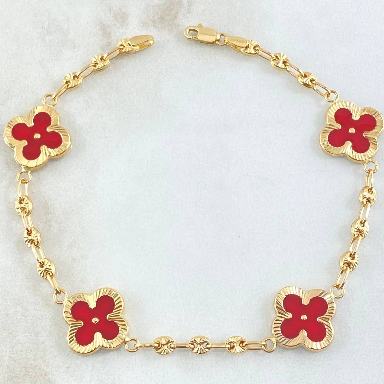 Pulso GC Trebol 5.75gr / 19.5cm / Oro 18K ©