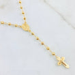 Rosario Cruz Cristo Virgen Milagrosa 9.7gr / 55cm / Oro Amarillo 18K ©