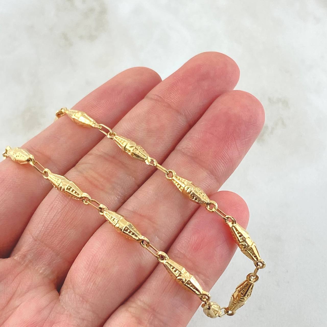 Cadena Rústica 8.4gr / 60cm / Oro Amarillo 18K