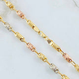 Cadena Rustica 12.05gr / 50cm / Tres Oros 18K *