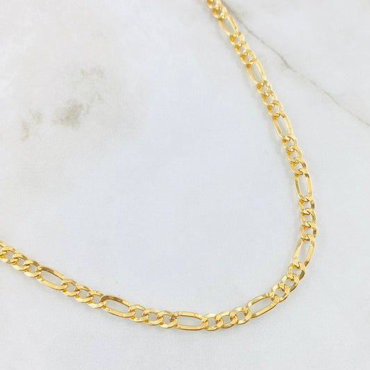 Cadena Figaro 7.85gr / 70cm / Oro Amarillo +1 18K *